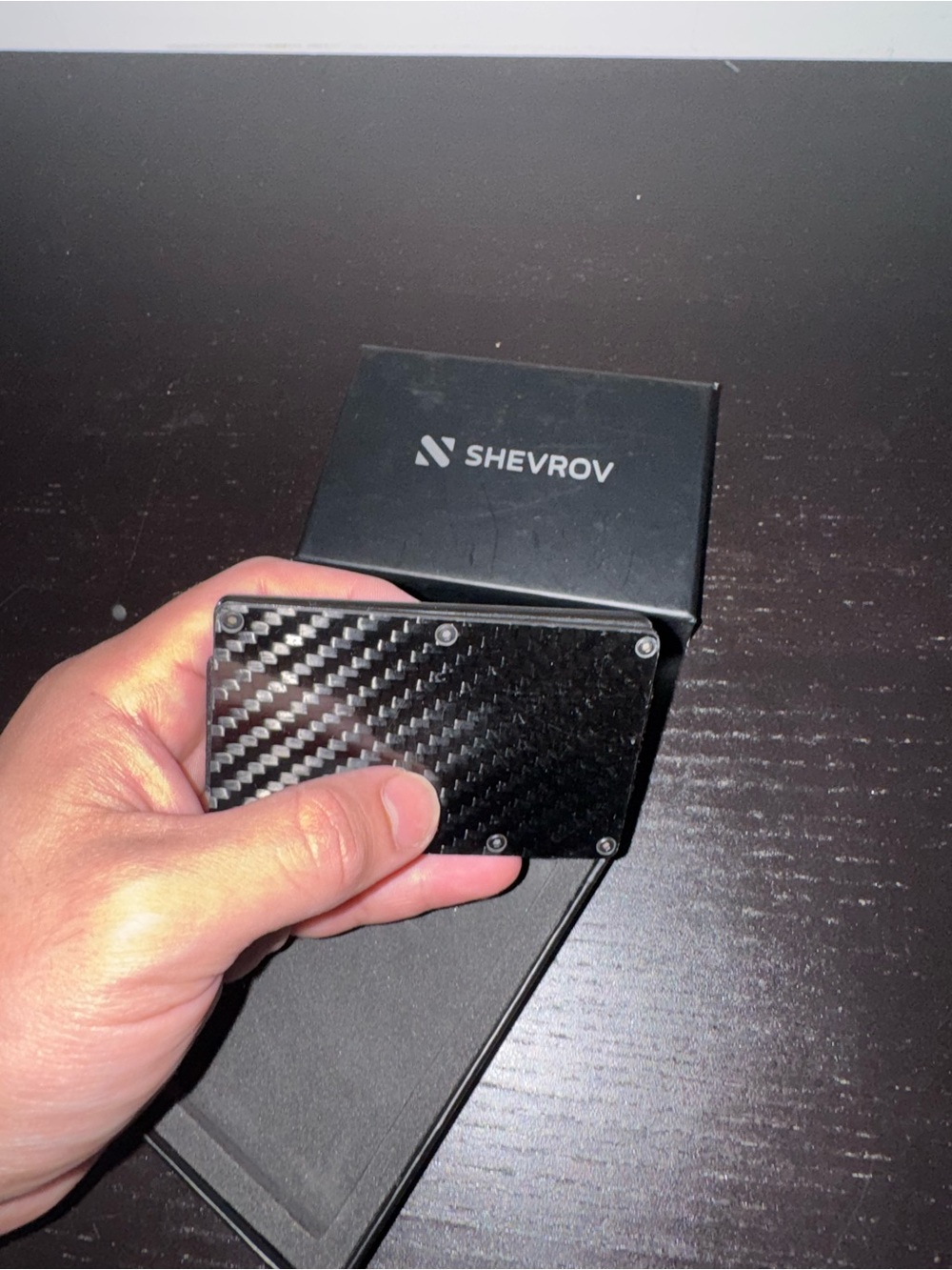 Shevrov Carbon Fiber Slim Wallet - Black